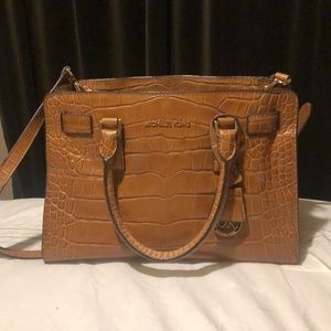 Michael Kors Dillon Croc Embossed Handbag